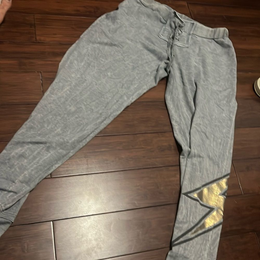 Vintage Havana Sweats - Lightening Print Soft Drawstring Jogger - Size Small